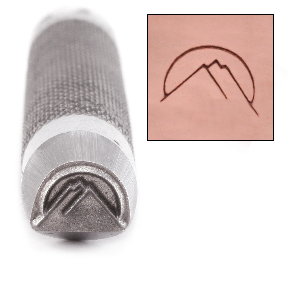 Metal Stamping Tools Advantage Series Mountain Range Metal Design Stamp, 9.75mm